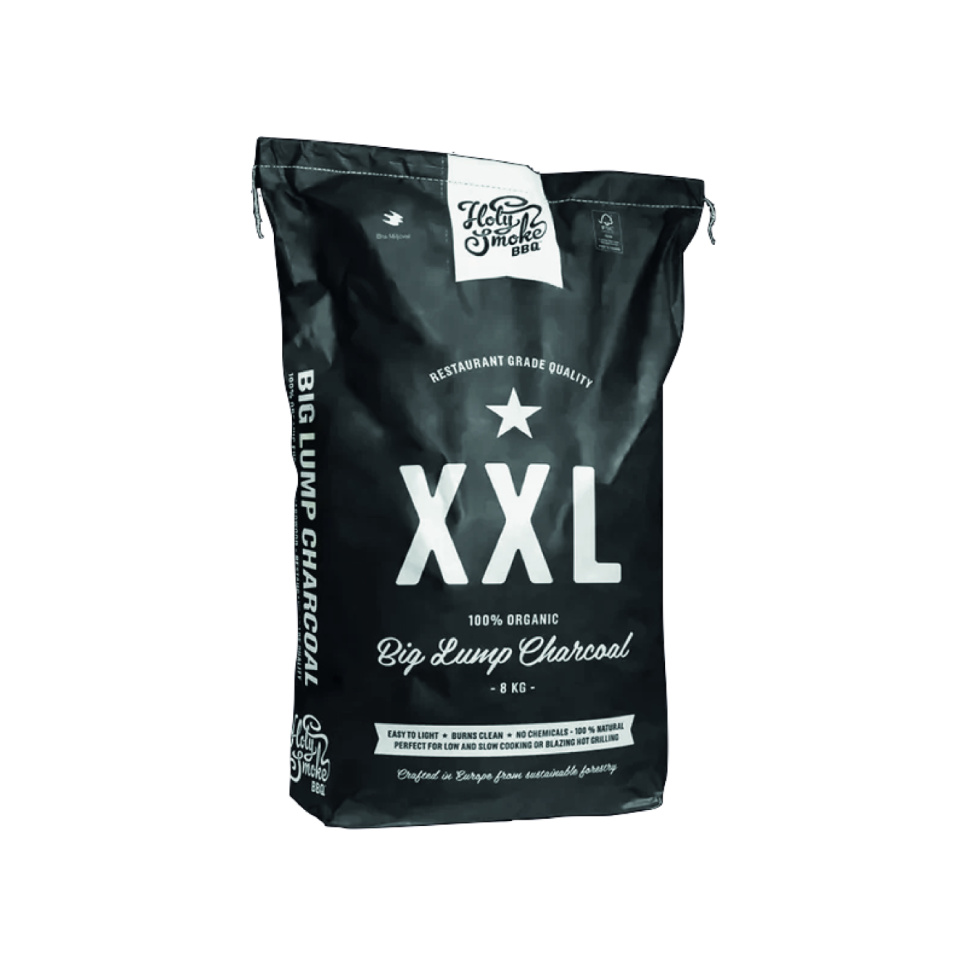 Grillihiili, Lump Charcoal, 8 kg - Holy Smoke BBQ ryhmässä Grillit, Liedet & Uunit / Grillihiilet & briketit / hiili @ KitchenLab (1282-25771)