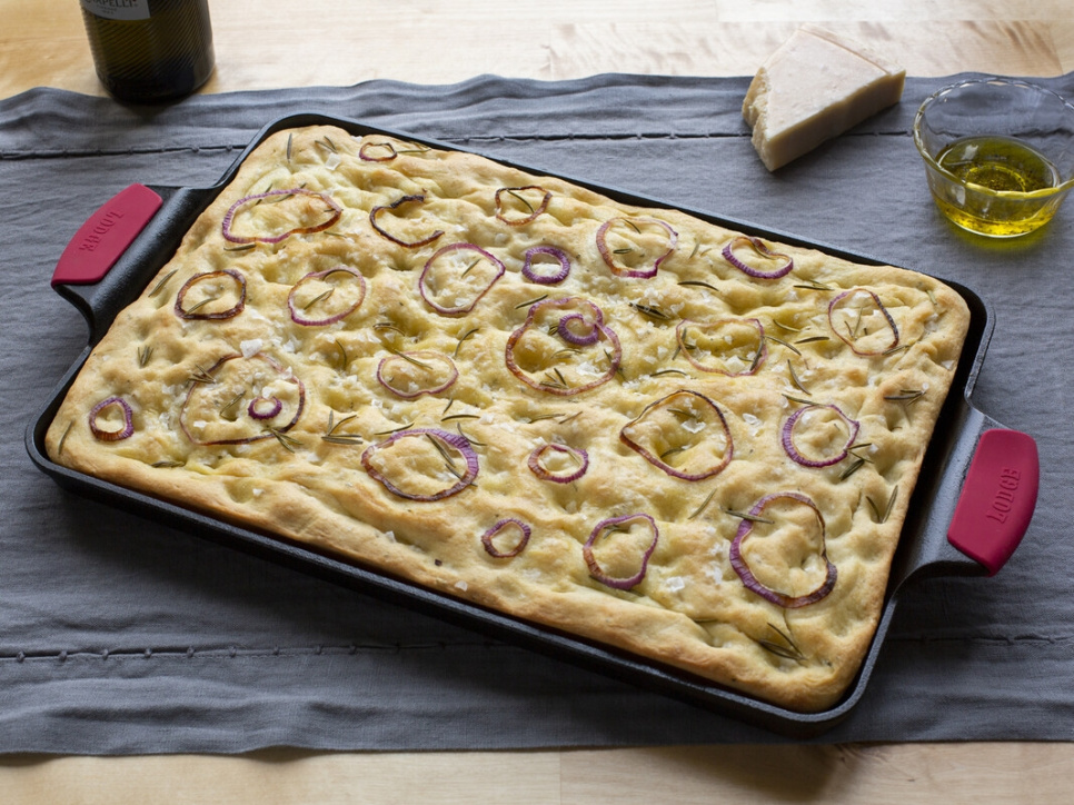 Valurautainen leivinpelti/vuoka, 39,3 x 26,6 cm, Leipomotarvikkeet - Lodge