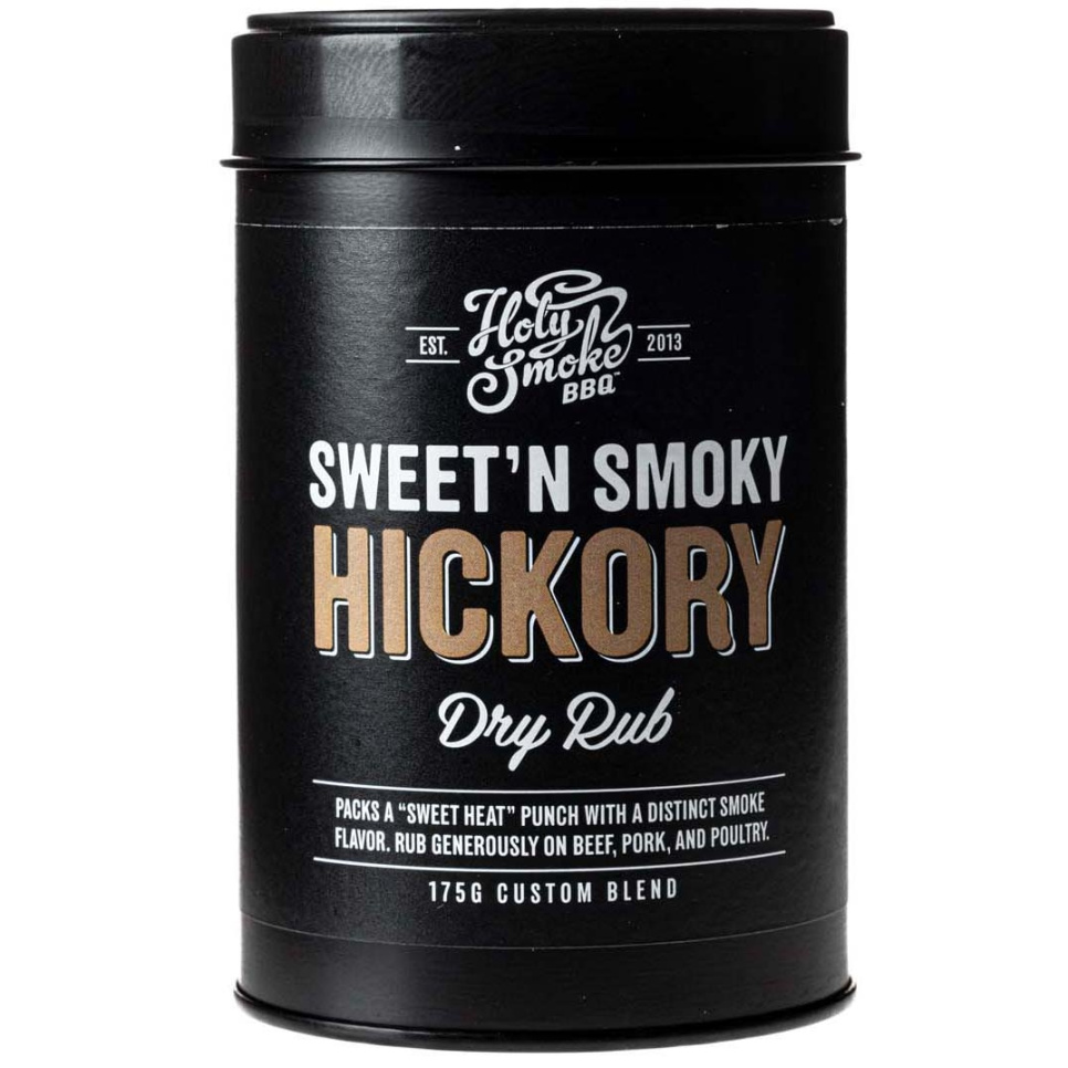 Smokey Hickory, kuivarouhe, 175g - Holy Smoke BBQ ryhmässä Ruoanlaitto / Mausteet & Aromit / Mausteet @ KitchenLab (1282-28158)