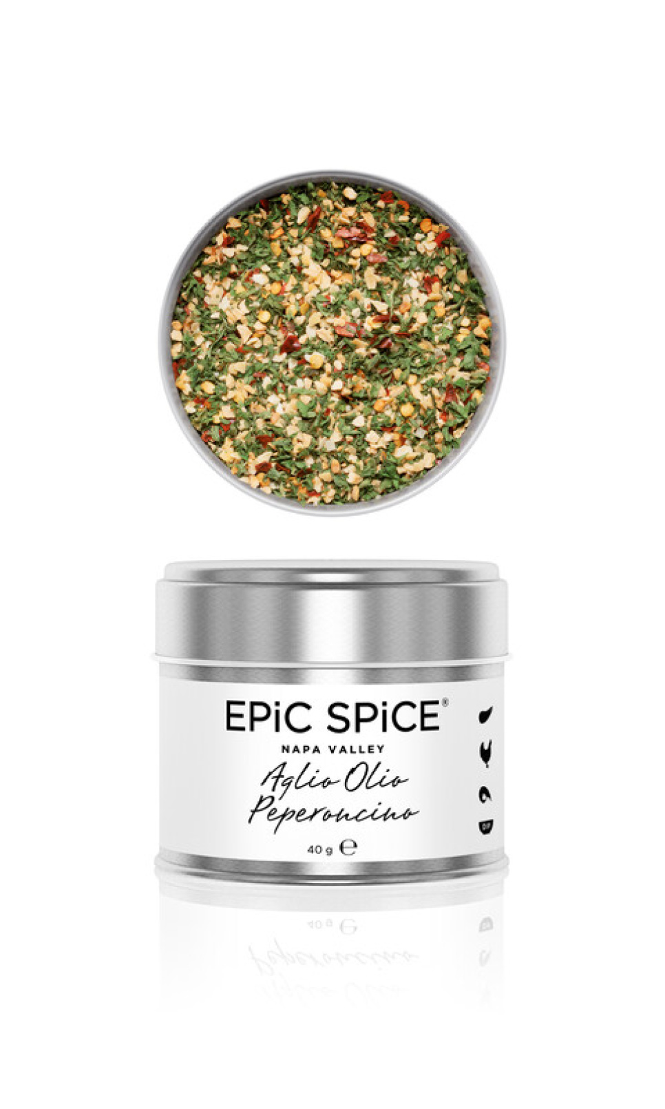 Aglio Olio Peperoncino, mausteseos, 40g - Epic Spice ryhmässä Ruoanlaitto / Mausteet & Aromit / Mausteet @ KitchenLab (1282-28173)