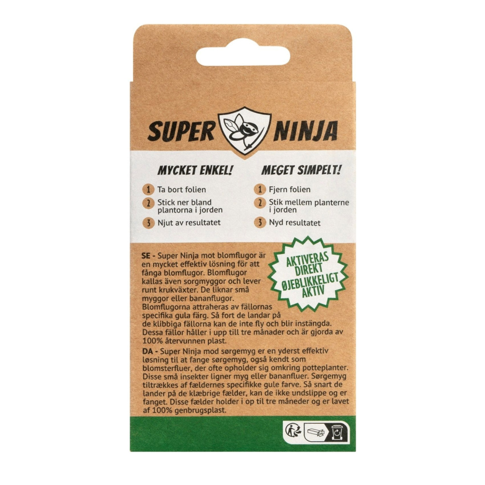 Kukkakärpäsloukku, 10-pack - Super Ninja