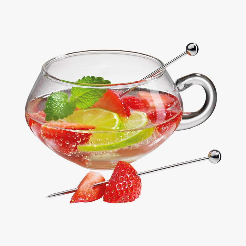 Ruostumattomasta teräksestä valmistetut cocktailtikut, 6-pack - Cilio