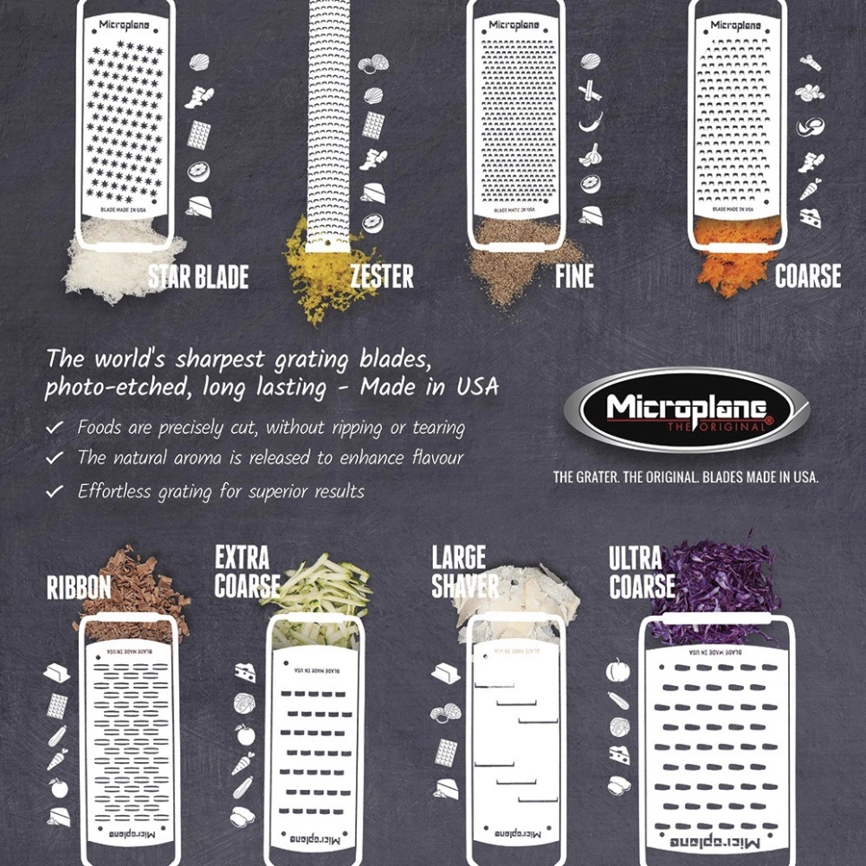 Grater, Gourmet, 3-pack - Microplane