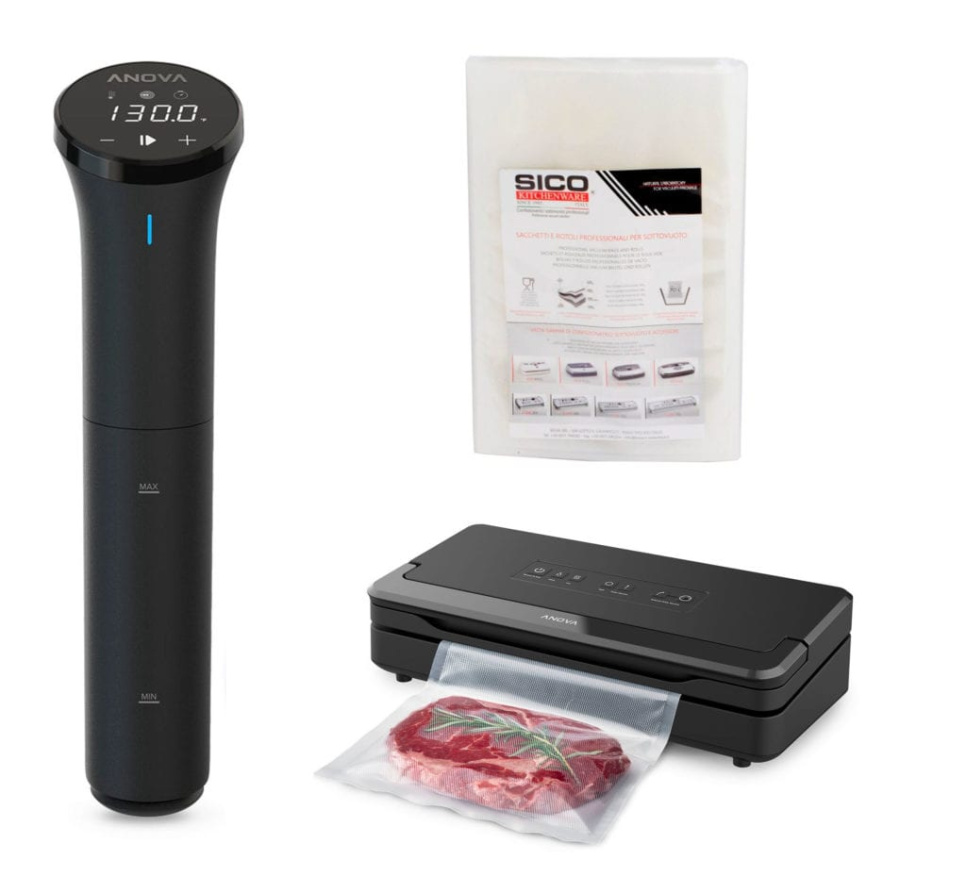 Anova Precision® Cooker Nano 3.0 / Vacuum Sealer Pro – Tyhjiökypsennyssetti ryhmässä Ruoanlaitto / Tyhjiökypsennys / Sirkulaattorit @ KitchenLab (1317-26949)