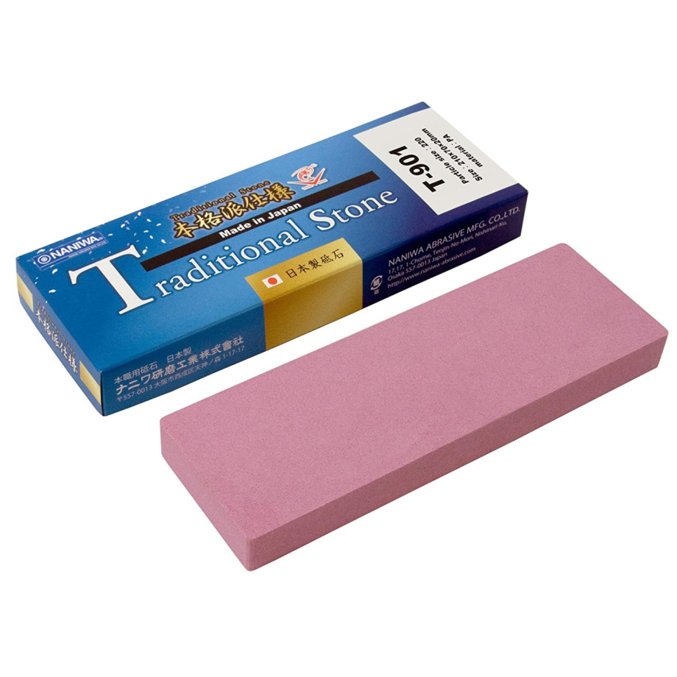 Täydellinen veitsenteroitussetti vesikivellä