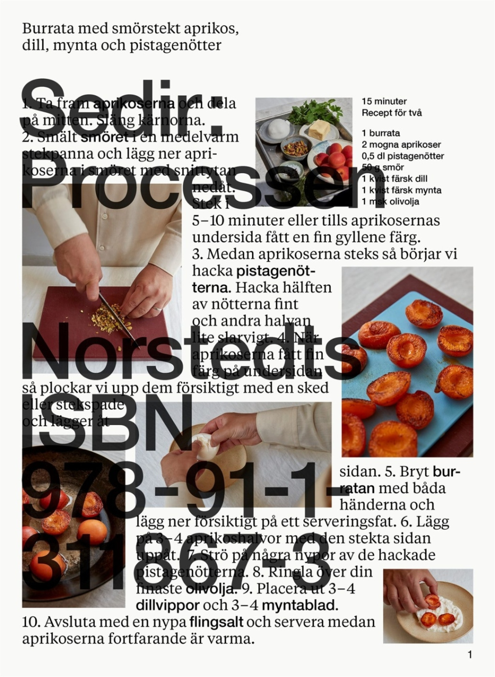 Sedir: Processen - Sedir Ajeenah ryhmässä Ruoanlaitto / Keittokirjat / Arkiruoka @ KitchenLab (1355-25830)