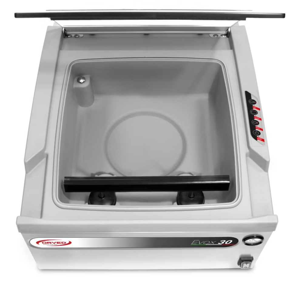 Keittiölaatikkoon sopiva kammiovakuumikone, Orved EVOX 25