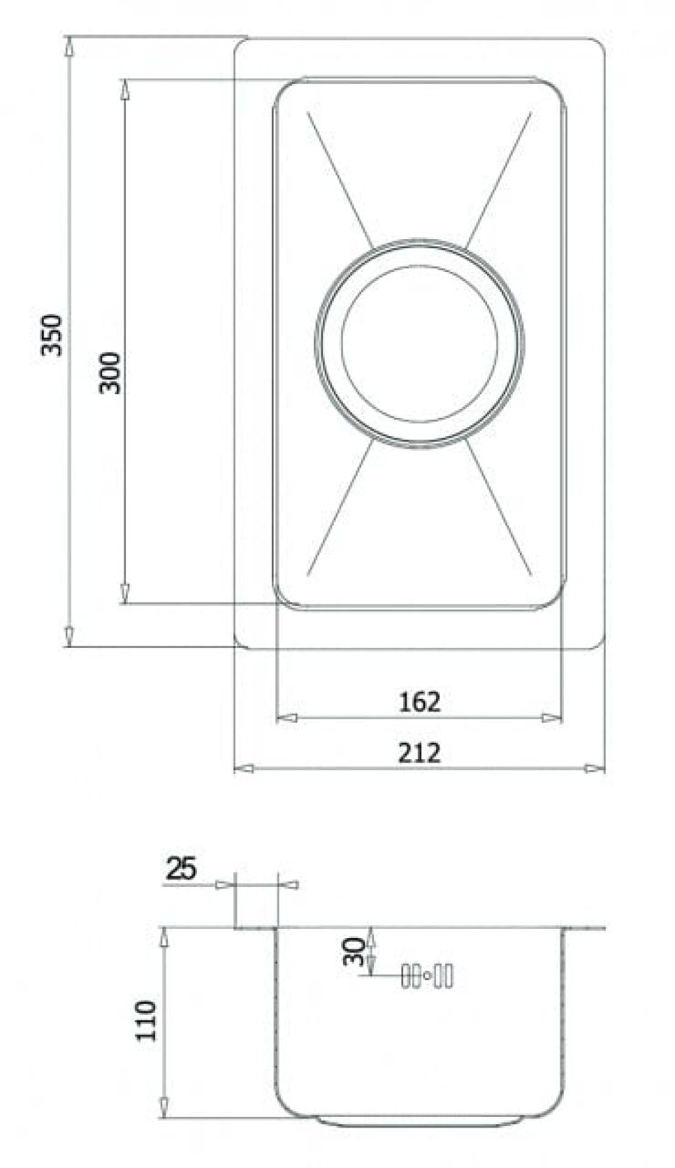 Ruostumaton tiskiallas 212 x 350 mm