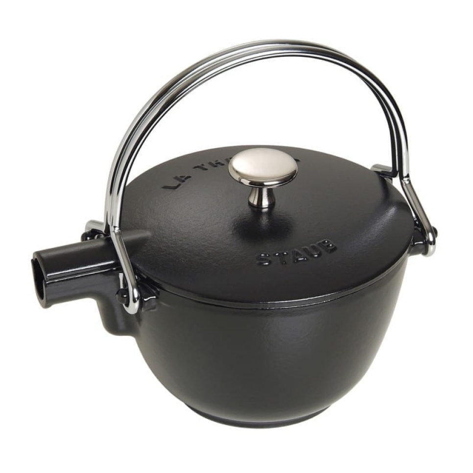 Valurautainen teekannu, 1,15 litraa, musta - Staub ryhmässä Tee & Kahvi / Tee / Teekannut @ KitchenLab (1418-12961)