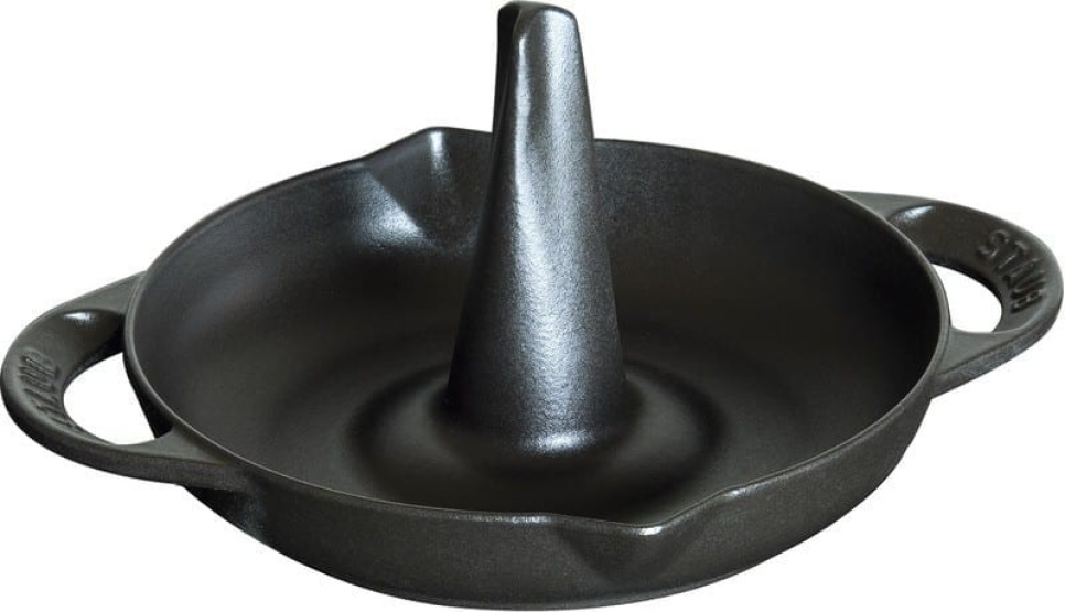 Pystymallinen kanagrilli, 24 cm, musta - Staub ryhmässä Grillit, Liedet & Uunit / Grillitarvikkeet / Telineet & pidikkeet @ KitchenLab (1418-13082)