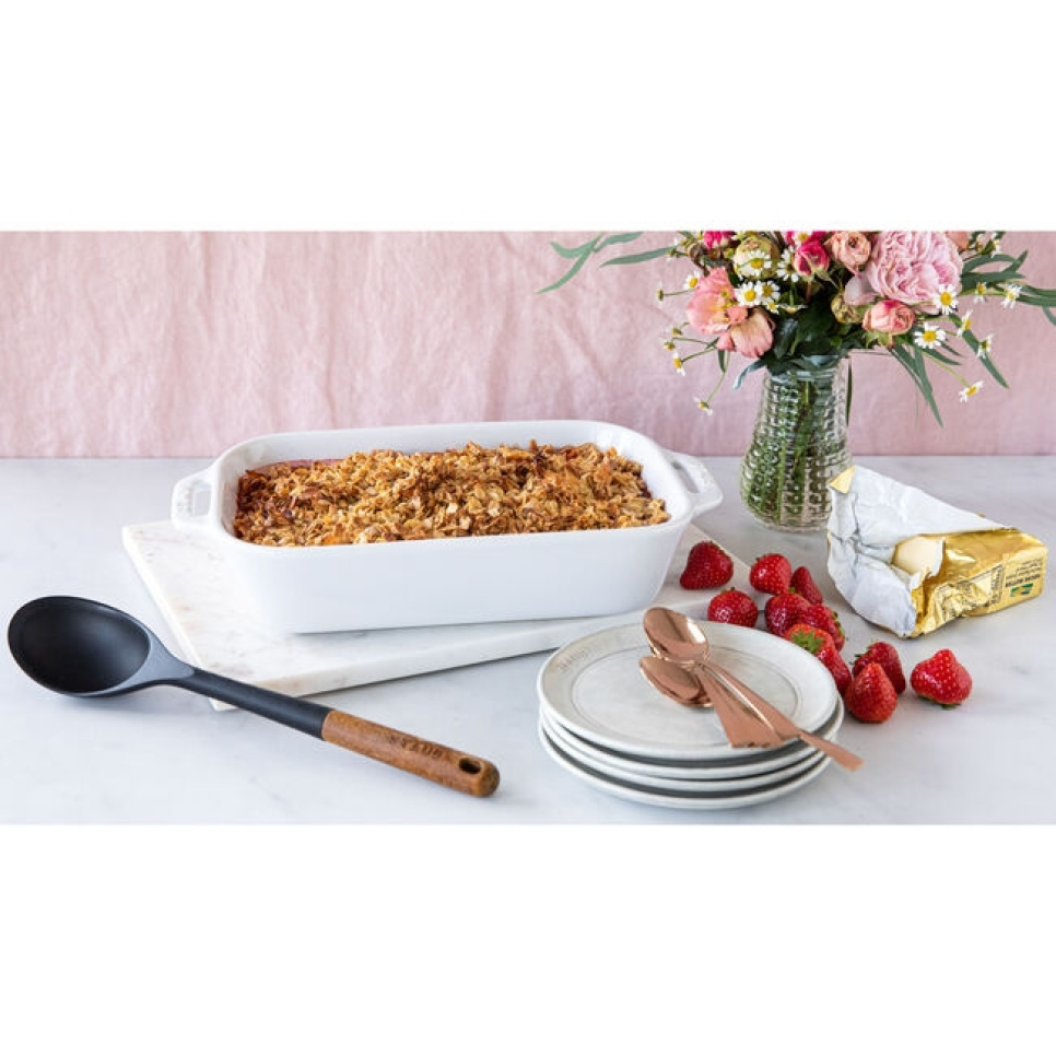 Suorakulmainen muotti, valkoinen - Staub - 34 x 24 cm Suorakulmainen muotti, valkoinen - Staub - 34 x 24 cm