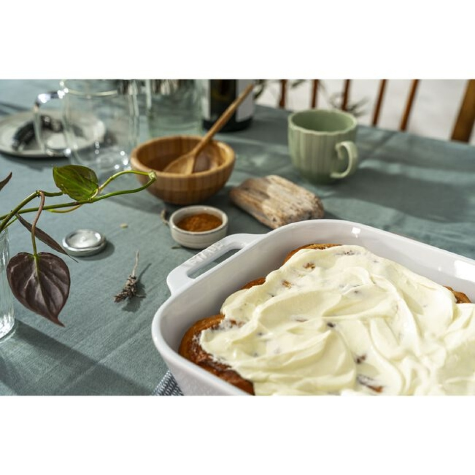 Suorakulmainen muotti, valkoinen - Staub - 34 x 24 cm Suorakulmainen muotti, valkoinen - Staub - 34 x 24 cm