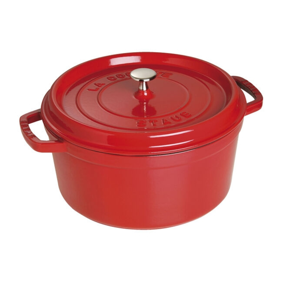 Emaloitu Valurautapata, Punainen - Staub ryhmässä Ruoanlaitto / Kattilat & Padat / Padat @ KitchenLab (1418-36385)