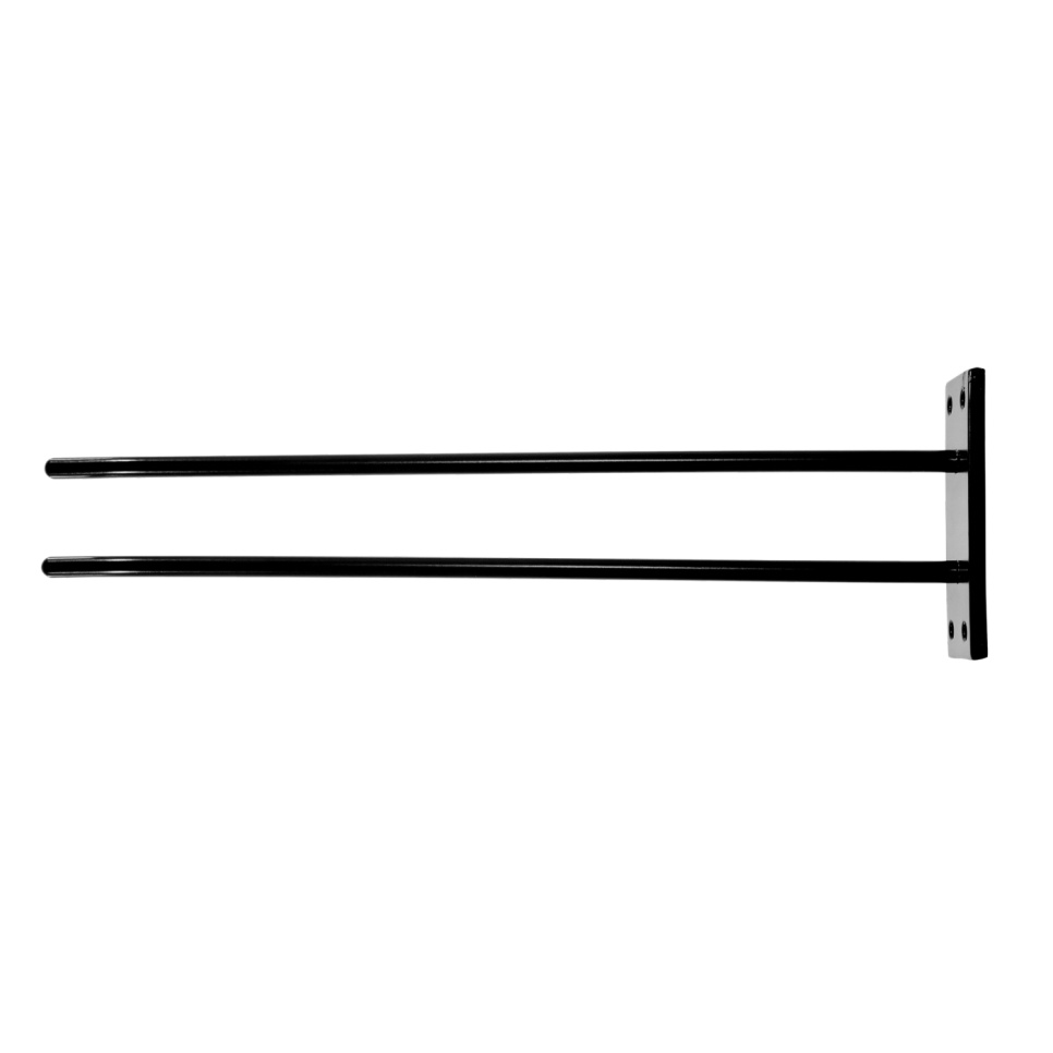 Lasilipustin seinän kiinnitystä varten - musta, 3 lasia - Hippie de Luxe