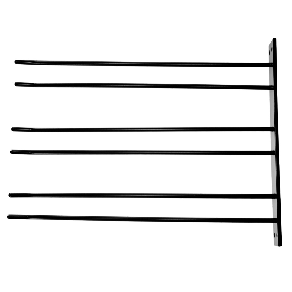 Lasin ripustin seinän kiinnitystä varten - musta, 12 kpl lasia - Hippie de Luxe