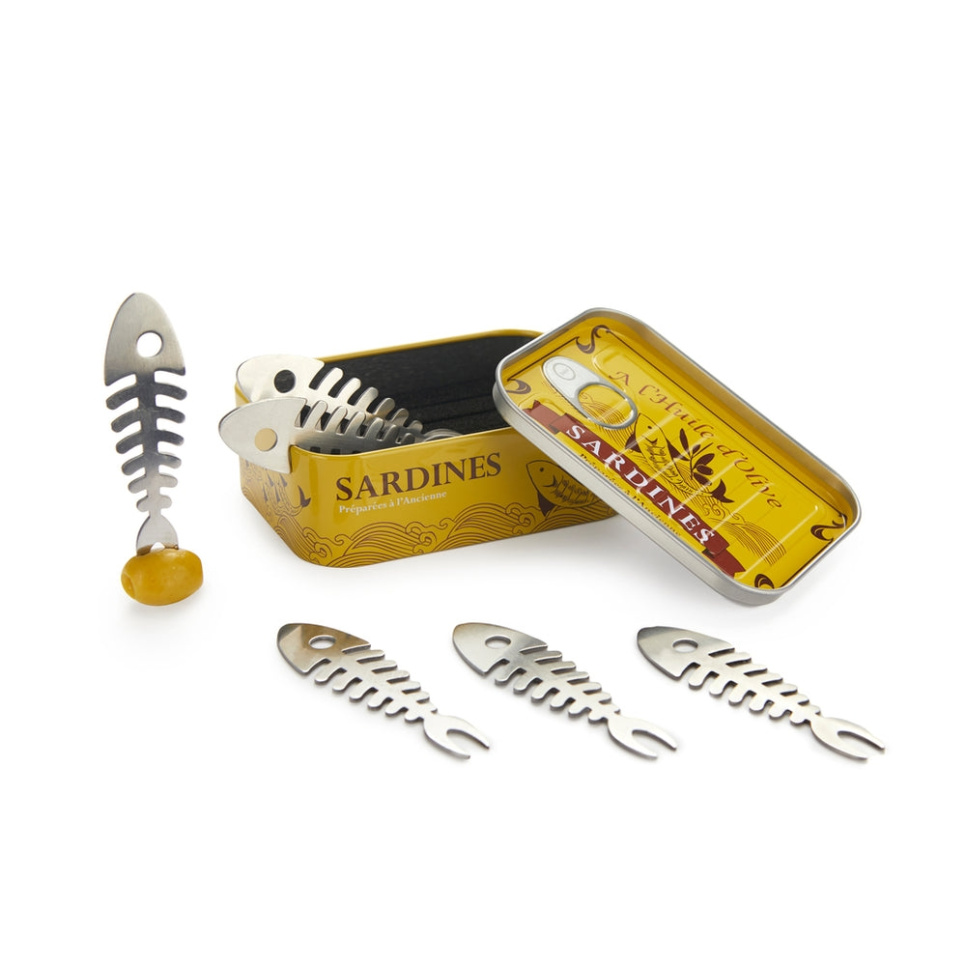 Snackhaarukat, Sardiinit, 6 kpl - Balvi ryhmässä Kattaus / Aterimet / Haarukat @ KitchenLab (1422-36410)