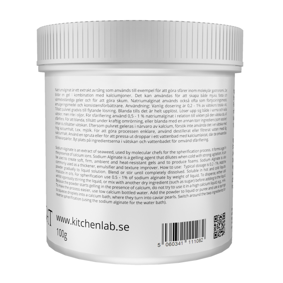 Natriumalginaatti (E401) - The Kitchen Lab