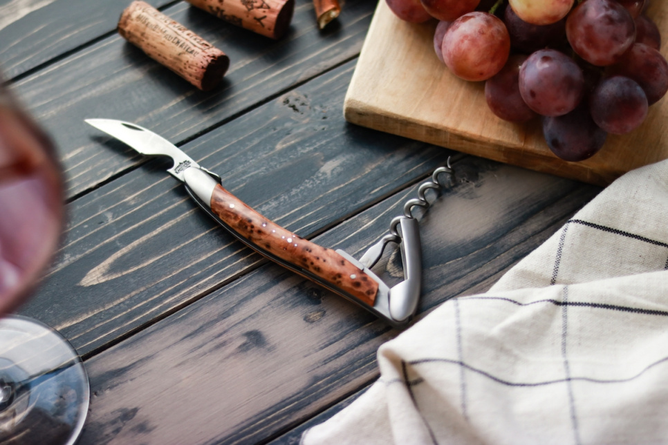 Tuja sommelier-veitsi, kiillotettu, Tradition - Forge de Laguiole