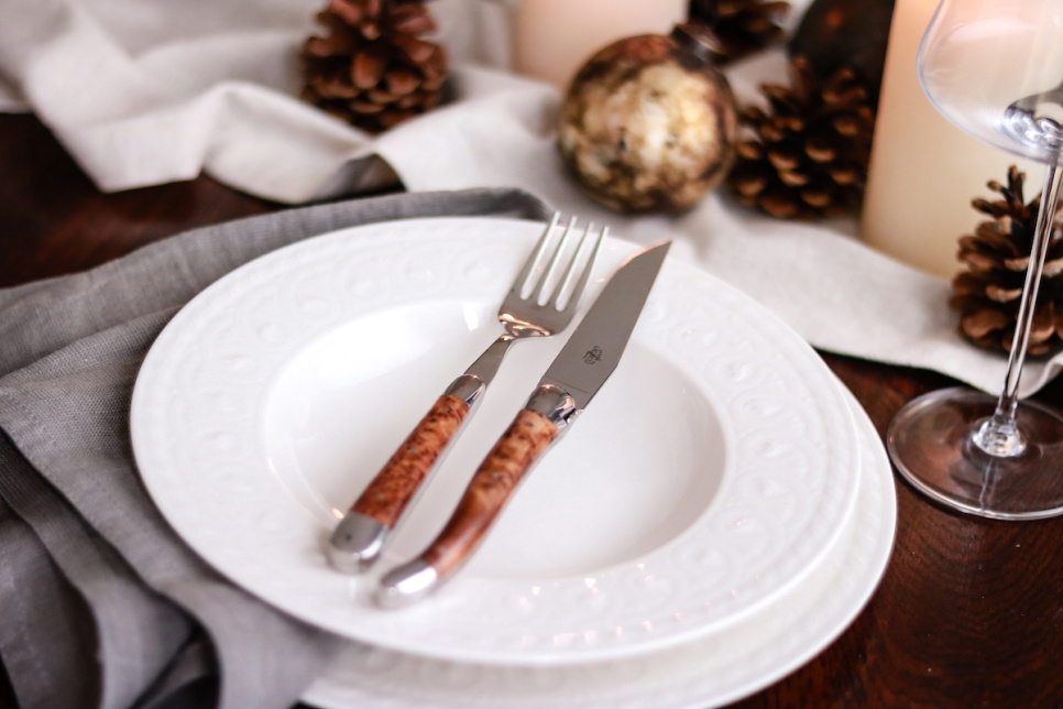 Kuusi haarukkaa, Tuja kahva, kiillotettu, Tradition - Forge de Laguiole