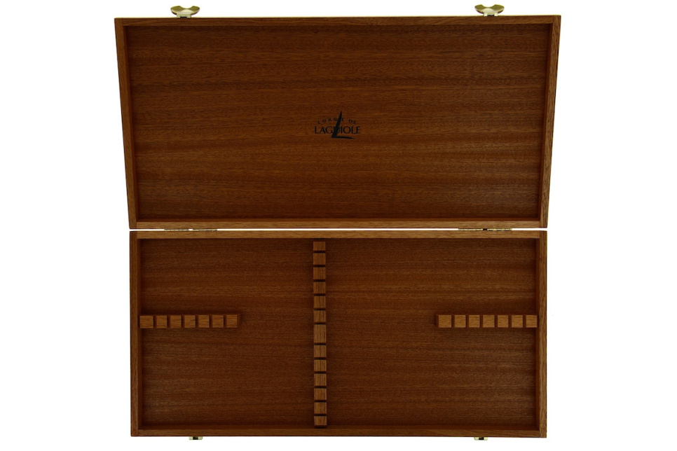 Säilytyslaatikko 05 24 ruokailuvälineelle, Sapele-puuta - Forge de Laguiole