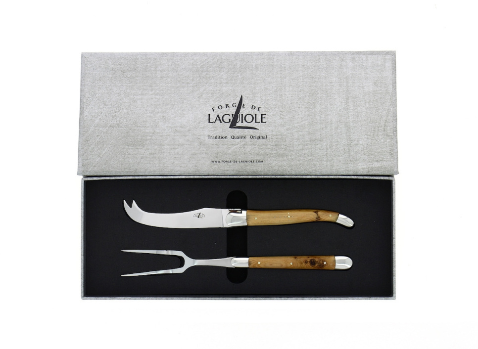 Juustosetti, En-kahva, kiiltävä, Tradition - Forge de Laguiole