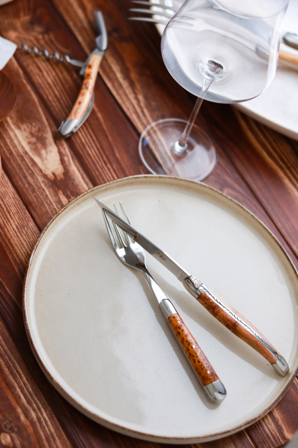 Kuusi haarukkaa, En kahva, kiillotettu, Tradition - Forge de Laguiole