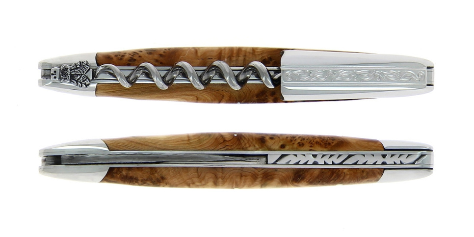 Sommelier veitsi En, damascened koristelu, kokoelma - Forge de Laguiole