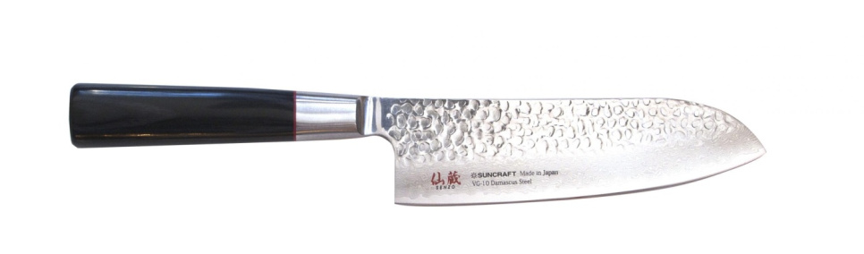 Senzo Santoku veitsi, 17cm - Suncraft ryhmässä Ruoanlaitto / Keittiöveitset / Santoku-veitset @ KitchenLab (1450-13159)