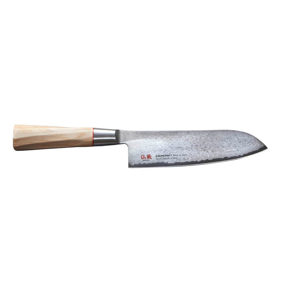 Santoku, 16,5 cm - Suncraft Swirl ryhmässä Ruoanlaitto / Keittiöveitset / Santoku-veitset @ KitchenLab (1450-25148)