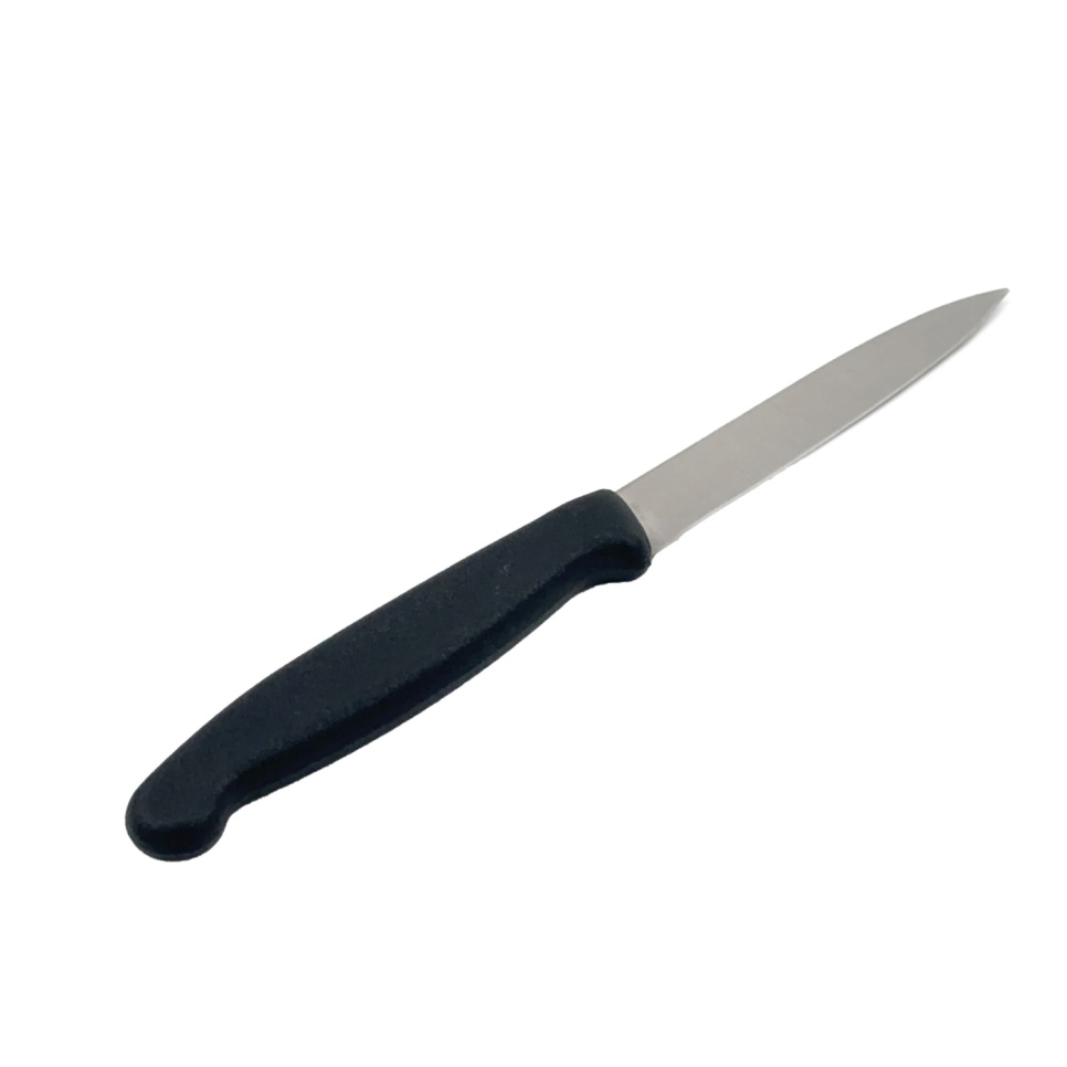 Klassinen pieni kuorintaveitsi mustalla muovikahvalla, 10cm - The Kitchen Lab