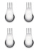 Moscardino, ruokailuvälineet välipaloille, tapaksille ja aperitiiville, 4-pack - Alessi