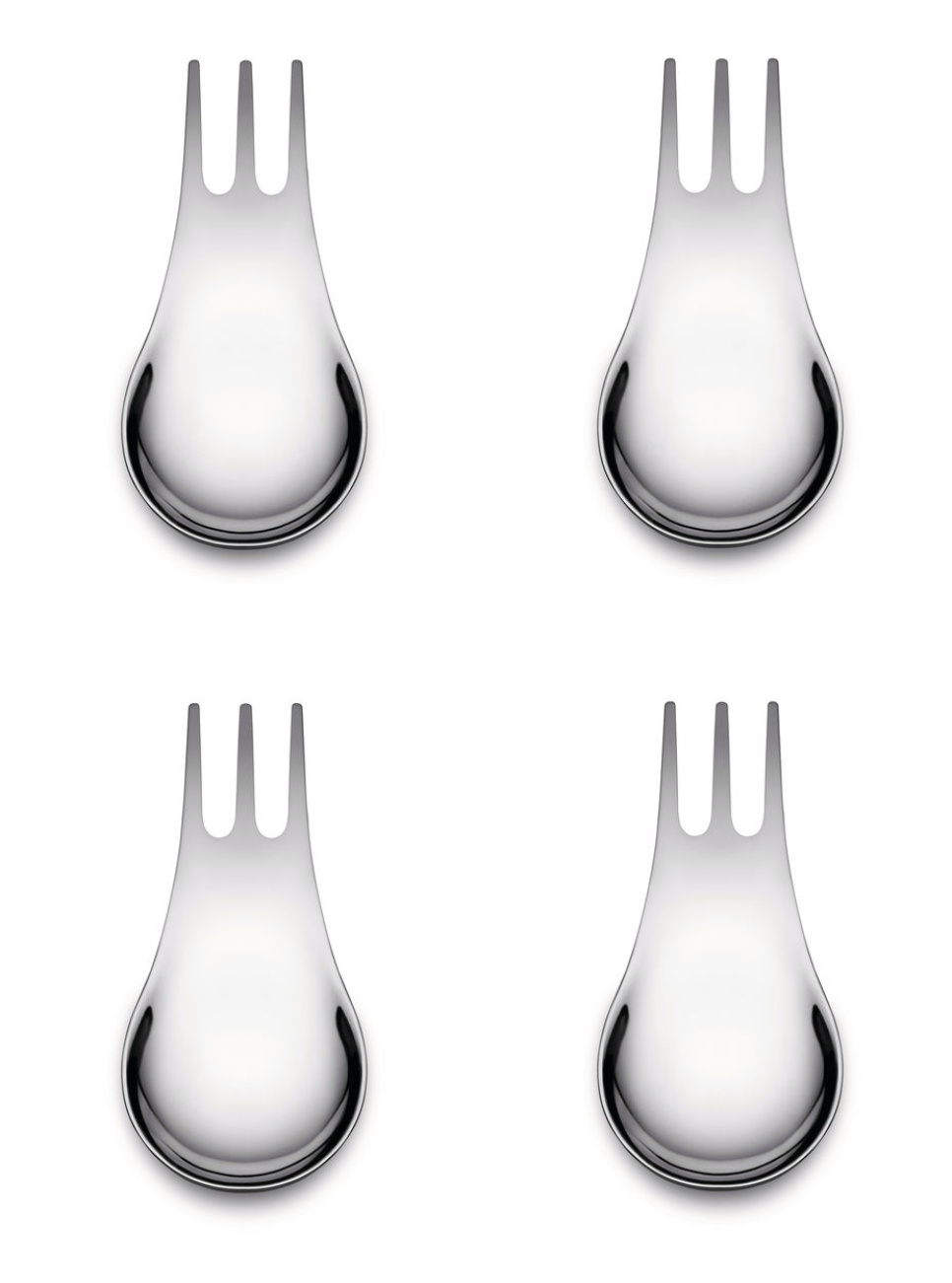 Moscardino, ruokailuvälineet välipaloille, tapaksille ja aperitiiville, 4-pack - Alessi ryhmässä Kattaus / Muuta kattaukseen & tarjoiluun @ KitchenLab (1466-31422)
