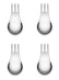 Moscardino, ruokailuvälineet välipaloille, tapaksille ja aperitiiville, 4-pack - Alessi