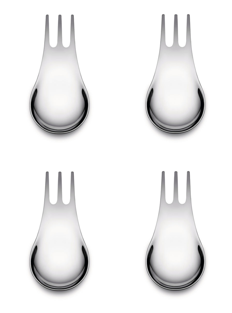 Moscardino, ruokailuvälineet välipaloille, tapaksille ja aperitiiville, 4-pack - Alessi ryhmässä Kattaus / Muuta kattaukseen & tarjoiluun / Koristeet @ KitchenLab (1466-31422)