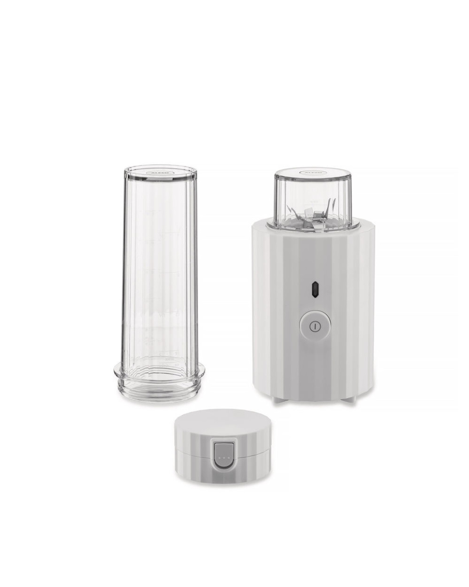 Henkilökohtainen tehosekoitin / minisekoitin, Plissé, valkoinen - Alessi