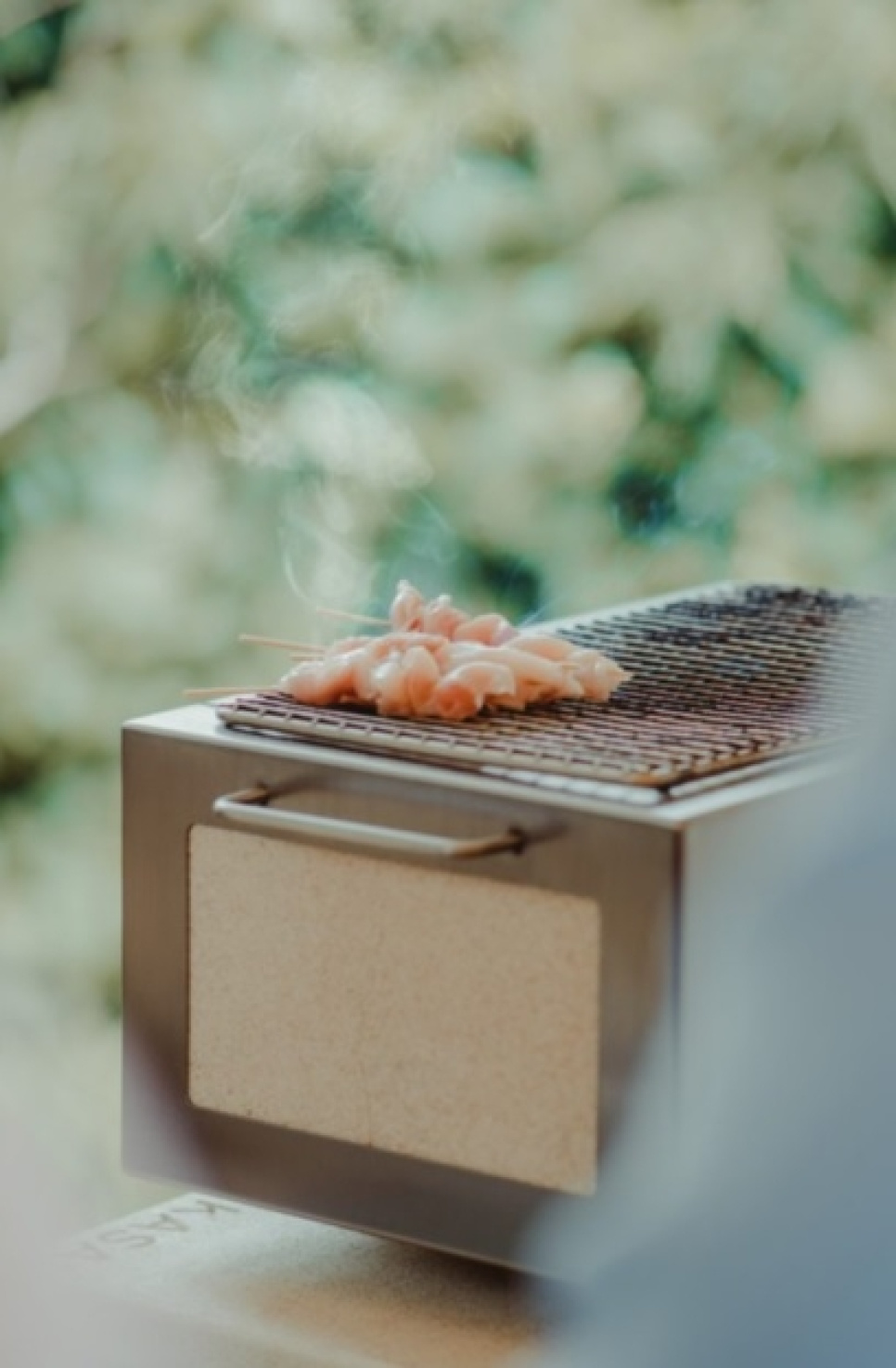 Pöytägrilli/conrogrilli ruostumattomalla teräsrungolla, Little 40 x 26 cm - Kasai