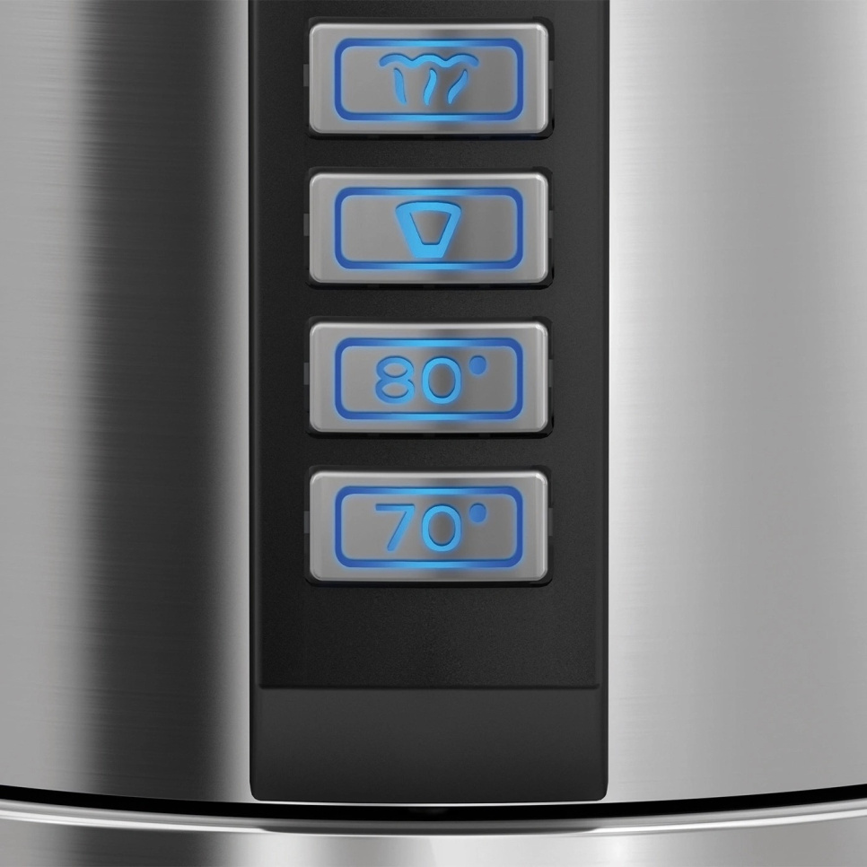 Vedenkeitin lämpötilan säädöllä 1,2 L, Ruostumaton teräs - Graef