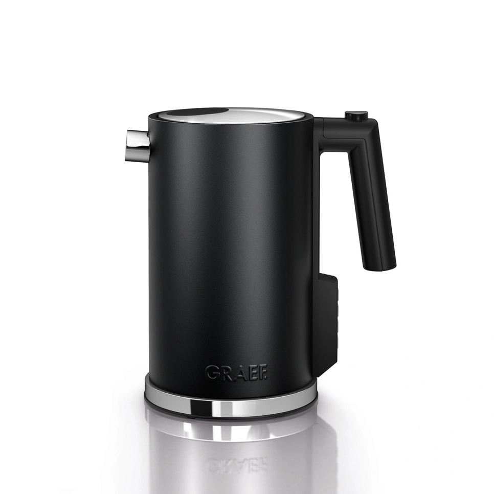 Vedenkeitin lämpötilan säädöllä 1,2 L, musta - Graef ryhmässä Keittiökoneet / Kuumenna & kypsennä / Vedenkeittimet @ KitchenLab (1520-31762)