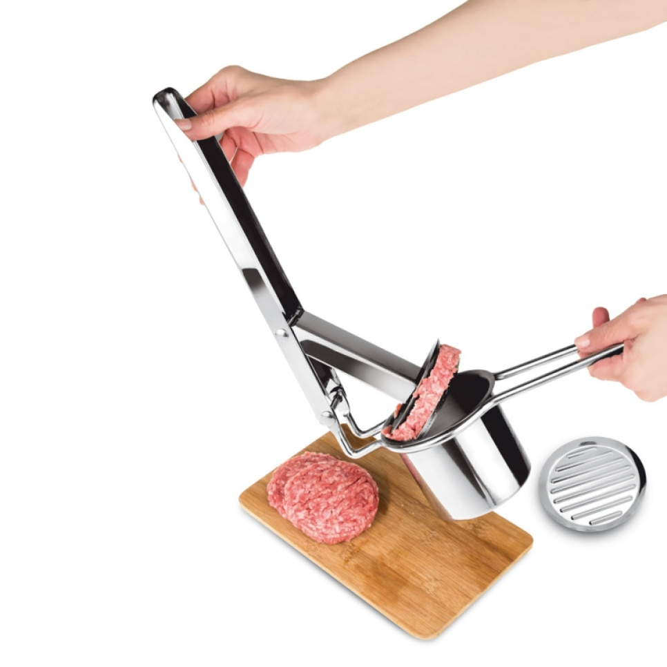 Perunapuristin, jossa on neljä panosta - iGenietti