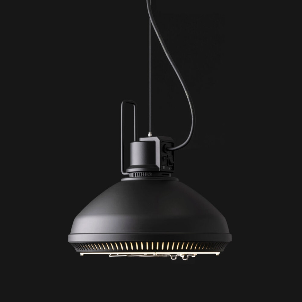 Lämpölamppu HAL, nostotoiminto, musta - Stayhot