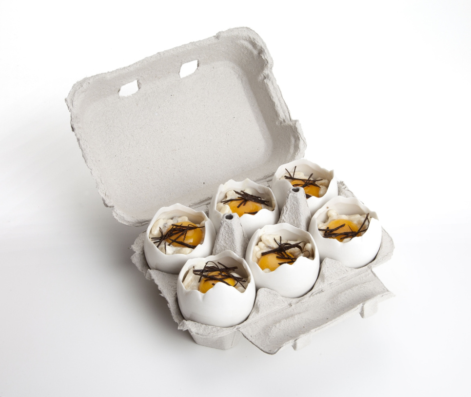 Kananmunan puolikkaat uuninkestävää posliinia - 100% Chef Kananmunan puolikkaat uuninkestävää posliinia - 100% Chef