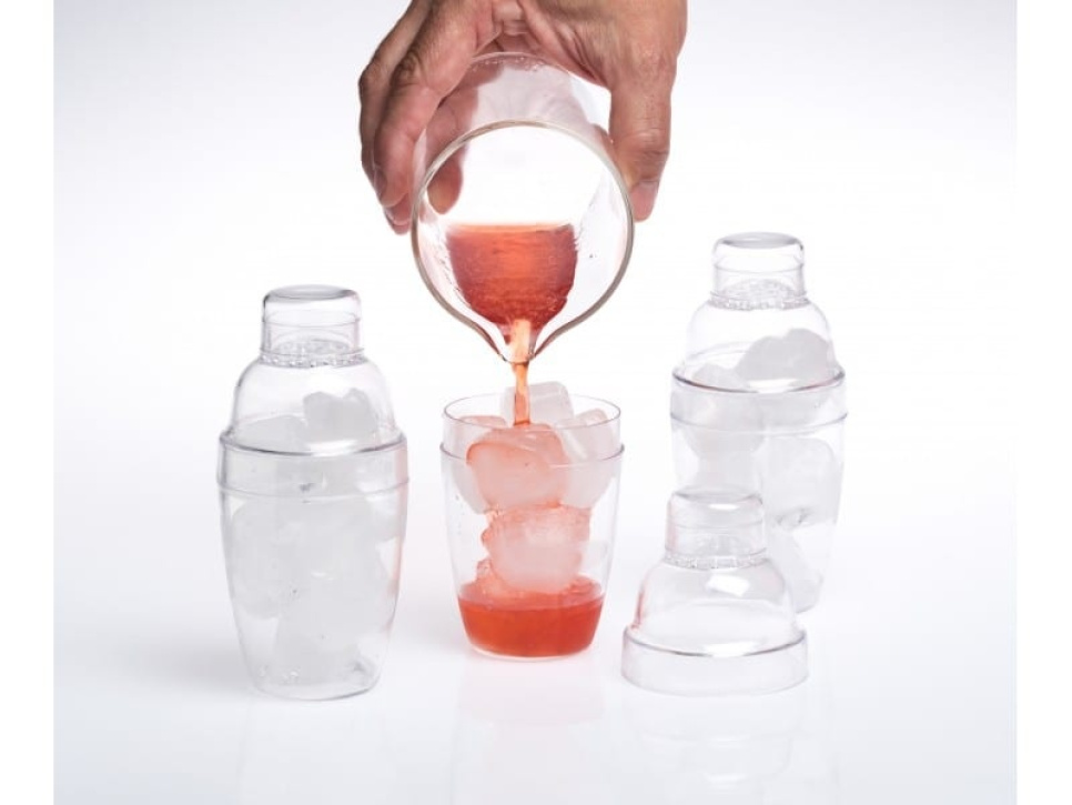 Läpinäkyvä cocktail shaker, 50 kpl - 100% Chef