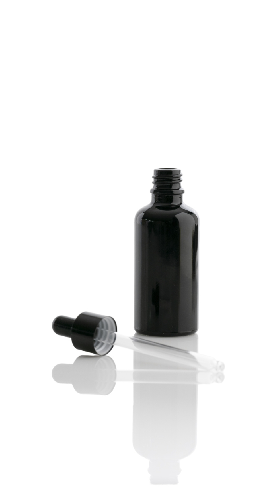 Musta lasinen pipettipullo pipetillä, 50ml - 100% Chef ryhmässä Baari & Viini / Baaritarvikkeet / Muut baaritarvikkeet @ KitchenLab (1532-28445)