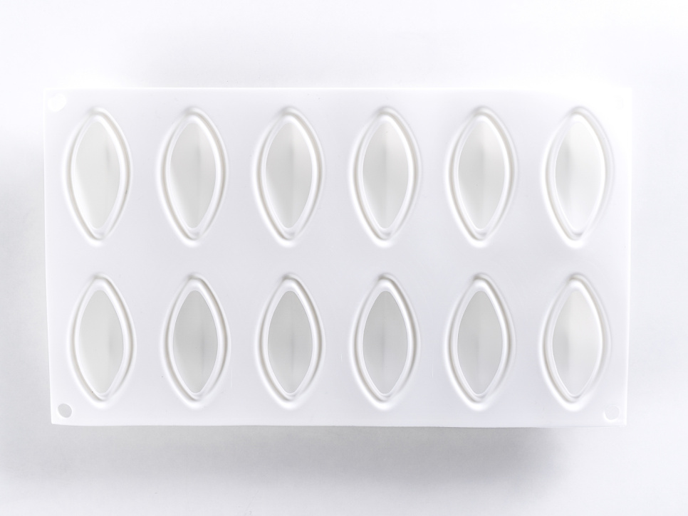 Silikonimuotti koristeluun, Quenelle - 100% Chef Silikonimuotti koristeluun, Quenelle - 100% Chef