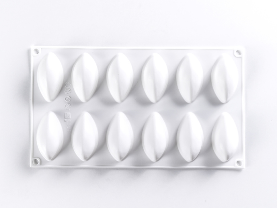 Silikonimuotti koristeluun, Quenelle - 100% Chef Silikonimuotti koristeluun, Quenelle - 100% Chef