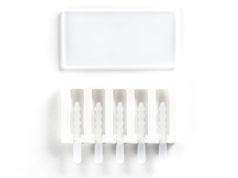 Silikonimuotti koristeluun, Mini jäätelötikku malli 2 - 100% Chef Silikonimuotti koristeluun, Mini jäätelötikku malli 2 - 100% Chef