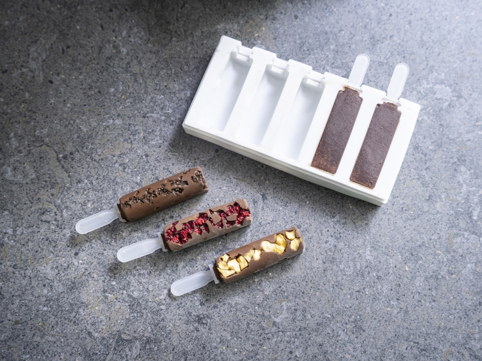 Silikonimuotti koristeluun, Mini jäätelötikku malli 2 - 100% Chef Silikonimuotti koristeluun, Mini jäätelötikku malli 2 - 100% Chef