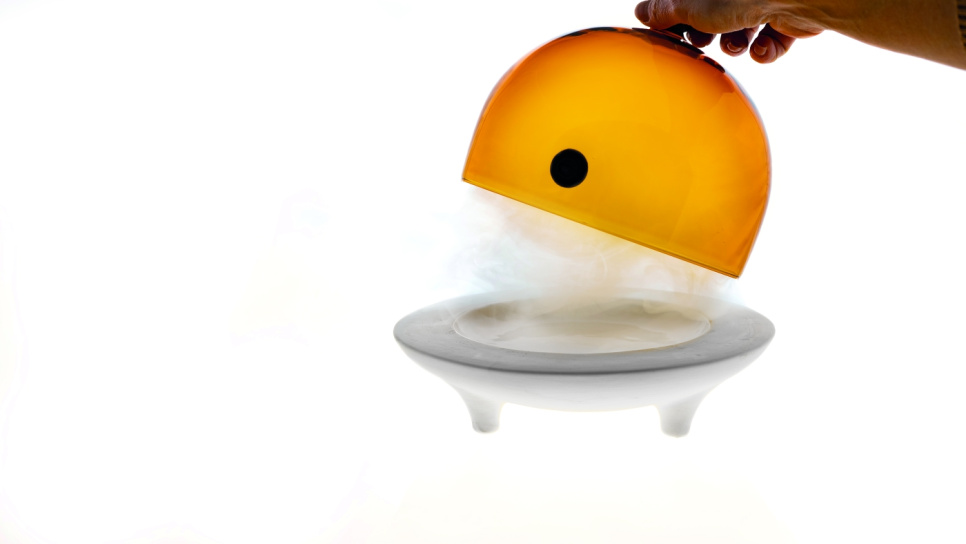 Savupistoolin lasikello ø18 cm, Amber - 100% Chef Savupistoolin lasikello ø18 cm, Amber - 100% Chef