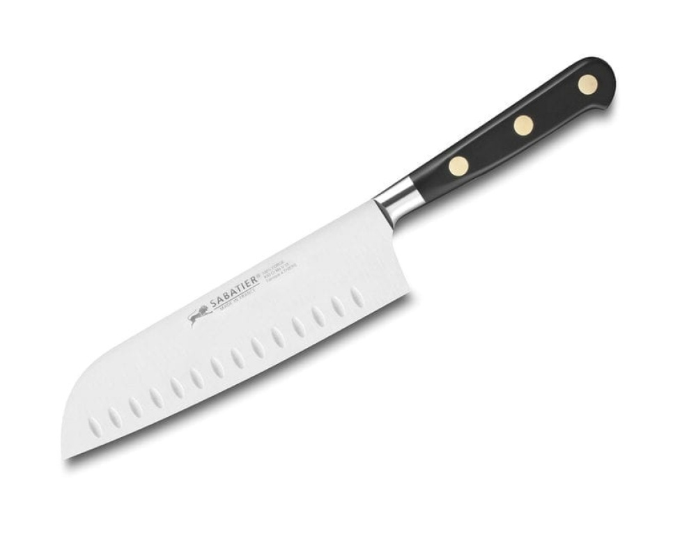 Ideal Oliivihiottu Santoku-veitsi 18 cm - Sabatier Lion ryhmässä Ruoanlaitto / Keittiöveitset / Santoku-veitset @ KitchenLab (1544-14569)