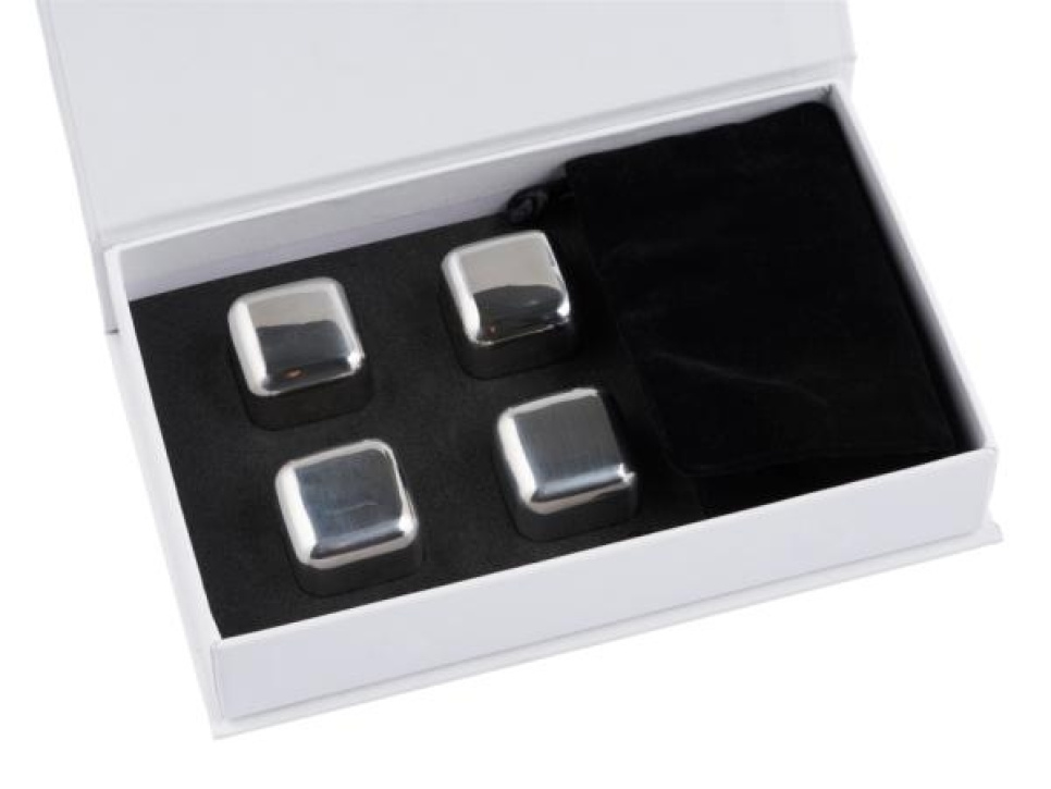 Ruostumattomasta teräksestä valmistetut viskikivet, 4-pack - ominaisuus